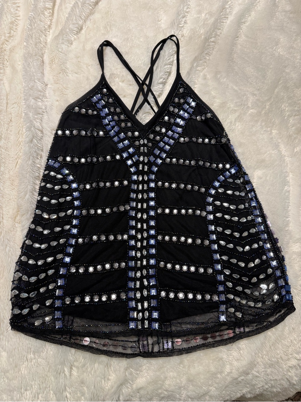NBD Rhinestone Tank Top